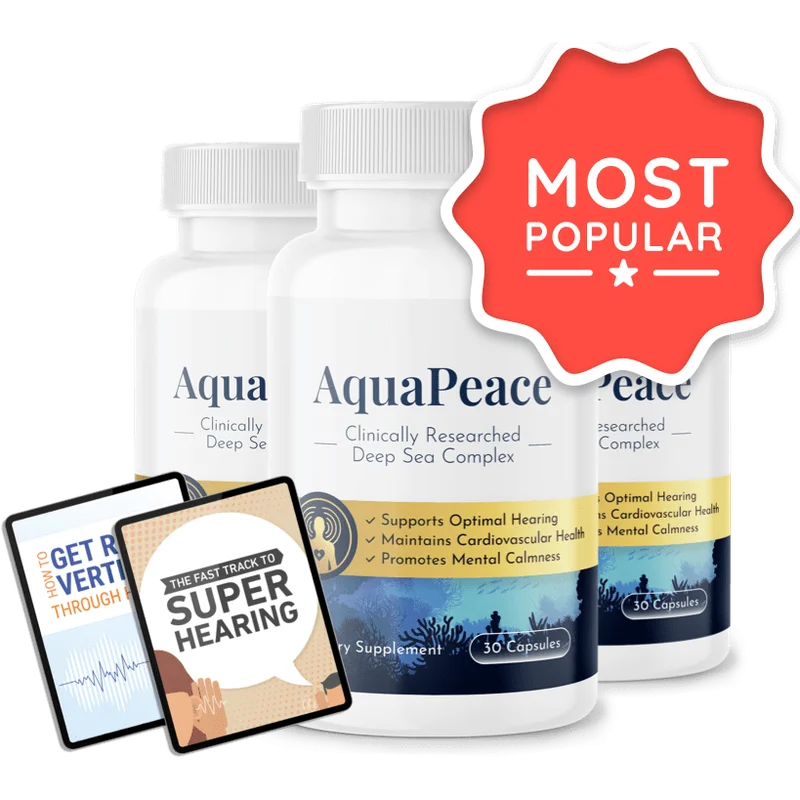AquaPeace Longevity & Vitality Supplement Bottle (3 Bottle / 90 Day Pack)